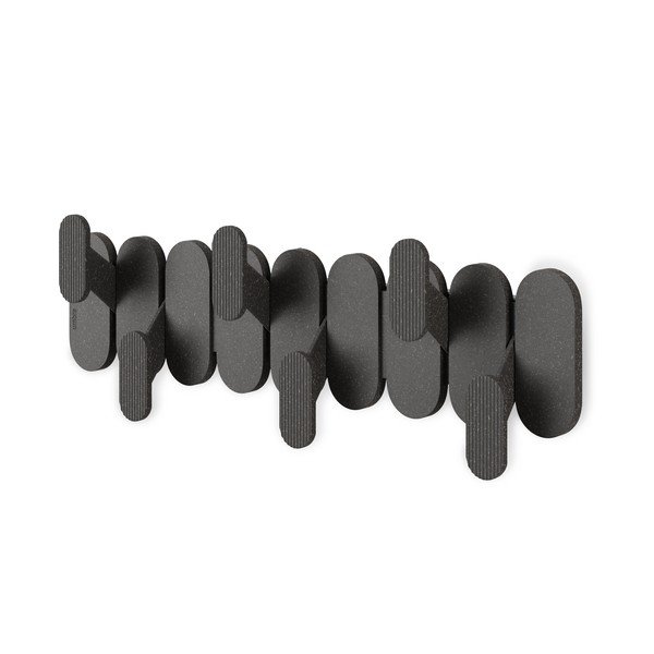 Матово черно стоманена стенна закачалка 16 cm Tempo – Umbra