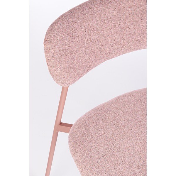 Розов тапициран трапезен стол Inka – Yes Everyday-image-1