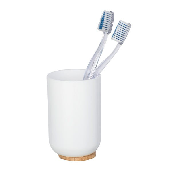 Бяла чаша за четки за зъби Posa - Wenko