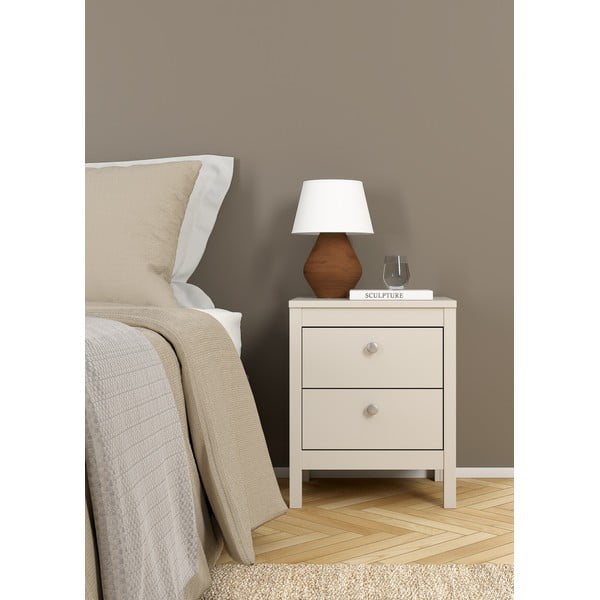 Сиво-бежово нощно шкафче Madrid – Tvilum-image-3