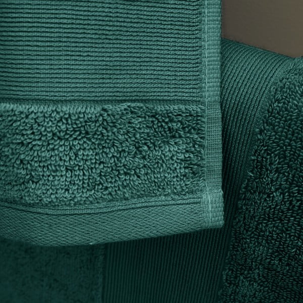 Тъмнозелени памучни хавлии и кърпи за баня в комплект от 6 бр. от тери Anti-Bacterial – Catherine Lansfield-image-3