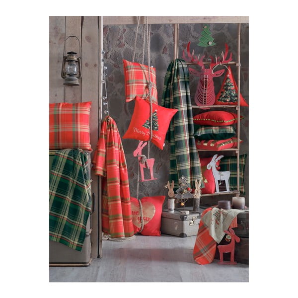 Зелена и червена покривка за маса Mike & Co. NEW YORK Празник, 40 x 140 cm Honey - Mike & Co. NEW YORK-image-2