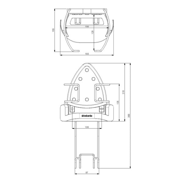 Поставка за дъска за гладене и ютия – Brabantia-image-4