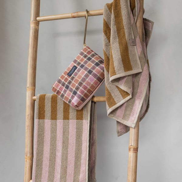 Кафяво-бежова кърпа от органичен памук 50x90 cm Disorder - Mette Ditmer Denmark-image-2