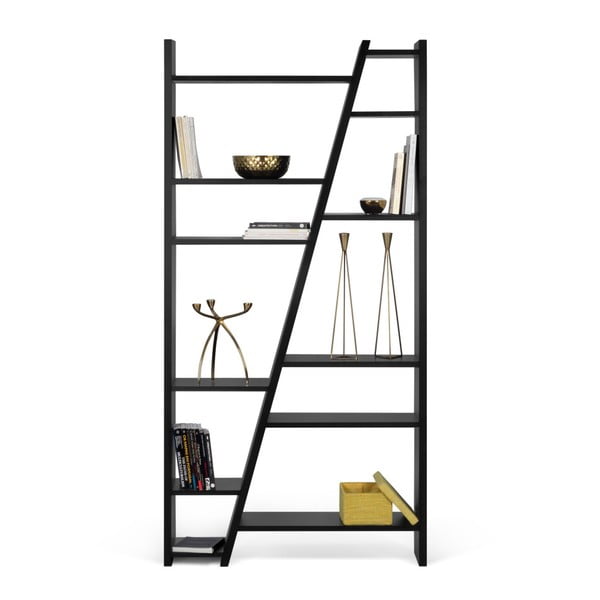 Черна етажерка за книги 97x195 cm Delta - TemaHome-image-4