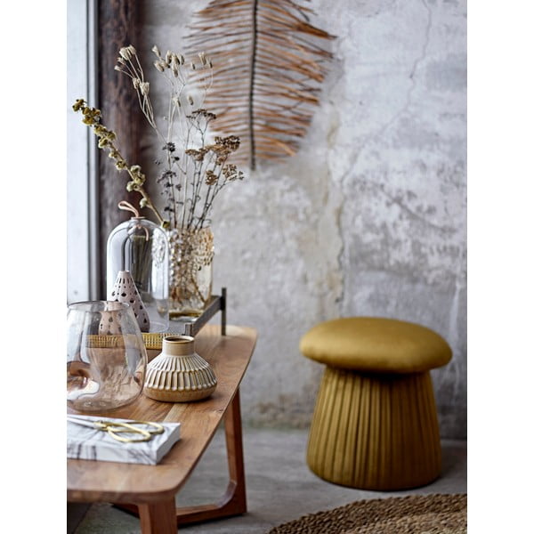 Табуретка в цвят горчица Roberta - Bloomingville-image-1