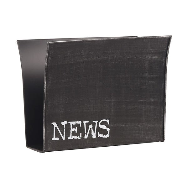 Черна метална стойка за списания - LABEL51