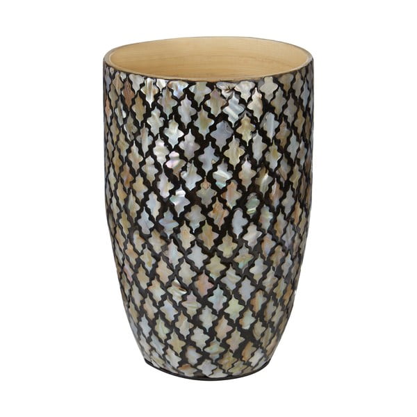 Váza z bambusu s mozaikou Complements Oval Vase