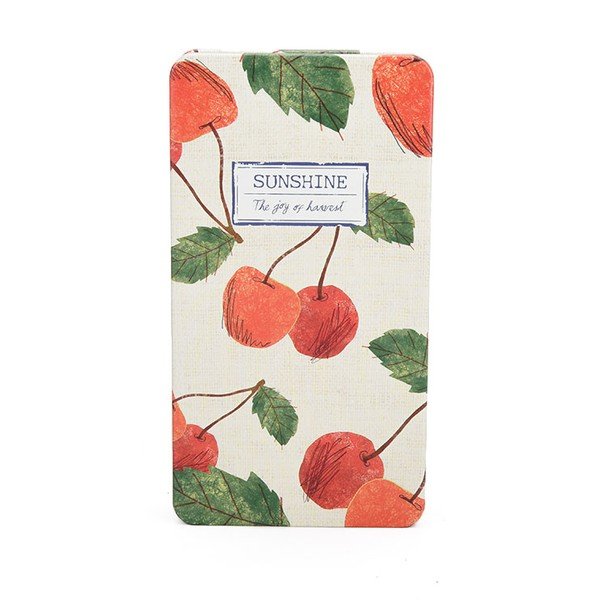 Plechový zápisník Sunshine, třešně
