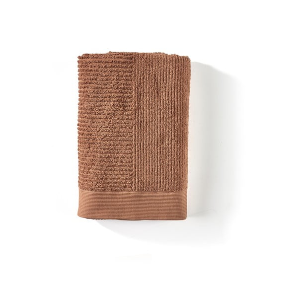 Оранжево-кафява памучна хавлиена кърпа 70x140 cm Terracotta – Zone