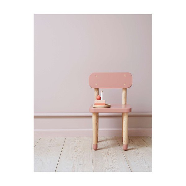 Розов детски стол Dots - Flexa-image-1