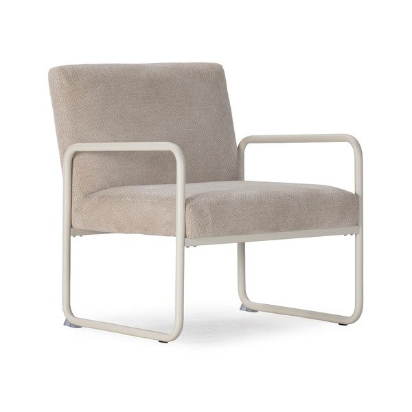 Бежово шенилово кресло Vince – MOME