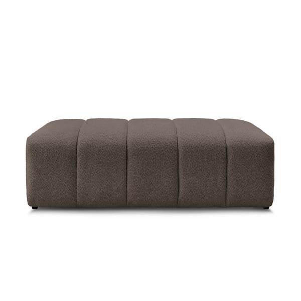 Кафява табуретка  от прежда с примки от букле Annecy – Bobochic Paris