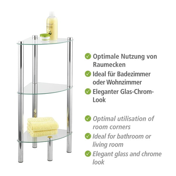 Ъглов рафт с 3 отделения Ъглов Yago - Wenko-image-1