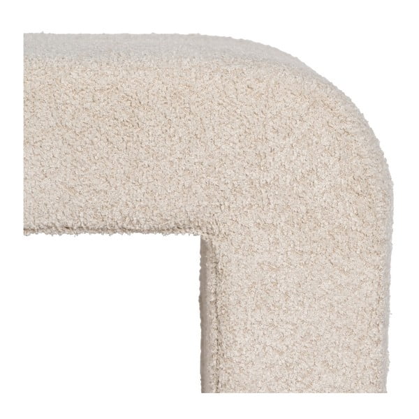 Бежова табуретка от плат букле Suave – Ixia-image-2