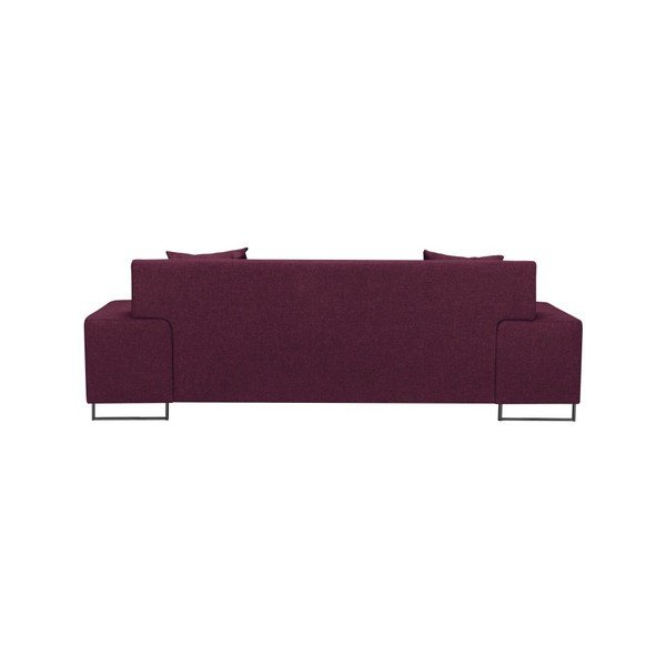 Fialová pohovka s nohami v černé barvě Cosmopolitan Design Orlando, 220 cm-image-4