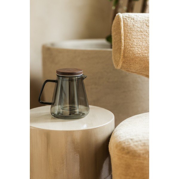 Сив стъклен чайник с цедка 930 ml Luma – S|P Collection-image-1