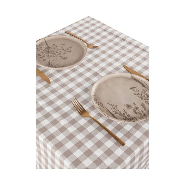 Памучна покривка за маса 150x150 cm Gingham – Tiseco Home Studio-image-1