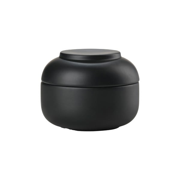 Черен керамичен органайзер за баня за памучни тампони Sensu – Zone