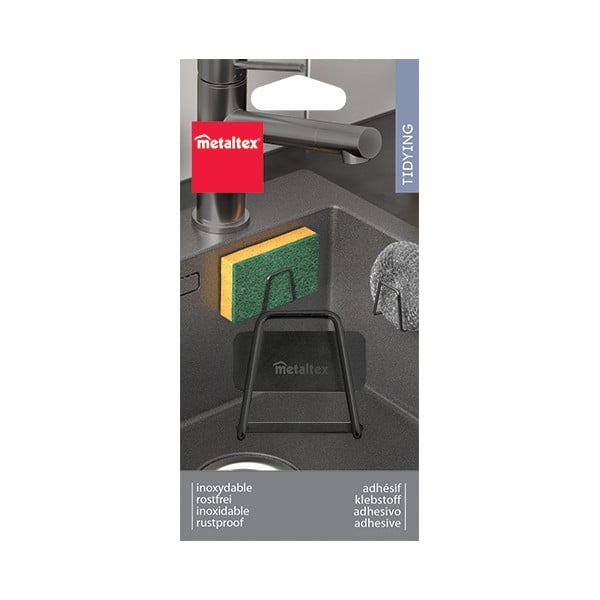 Метална поставка за гъба без пробиване – Metaltex-image-3