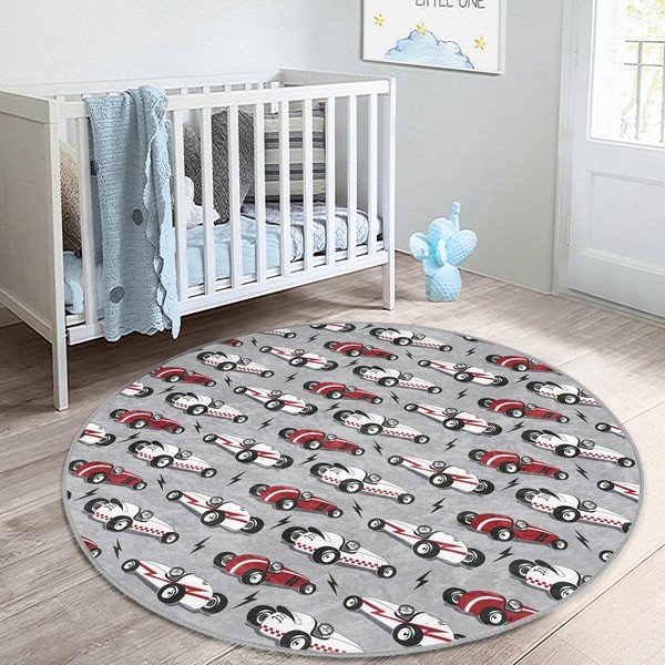 Сив детски килим ø 120 cm Comfort - Mila Home-image-4