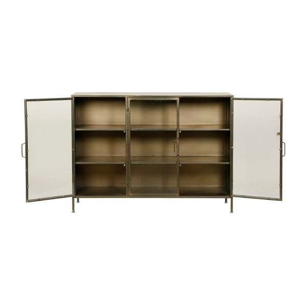 Метална витрина в златно 123,5x91,5 cm Dagenham - Côté Table-image-3