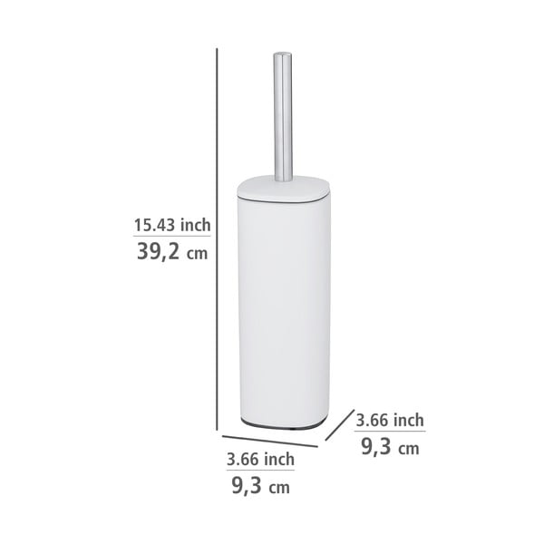 Бяла четка за тоалетна от неръждаема стомана Alassio - Wenko-image-1