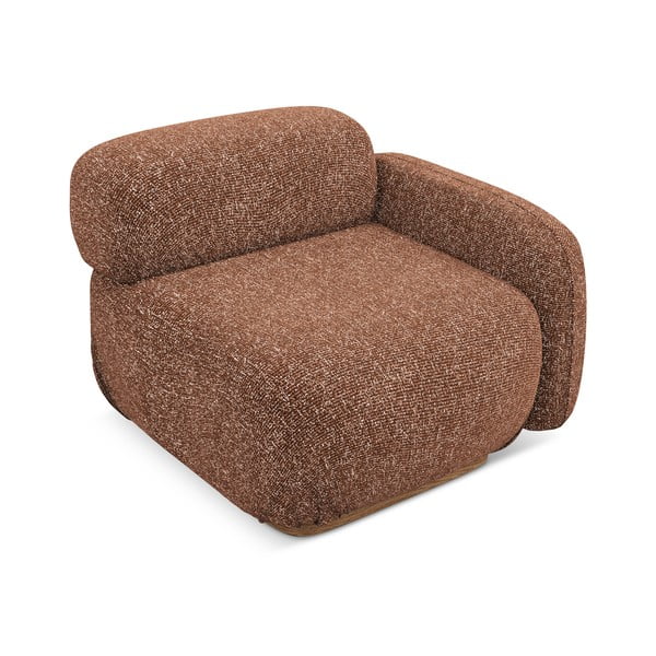 Оранжев/кафяв модул за диван (десен ъгъл) Ailani – Makamii-image-3