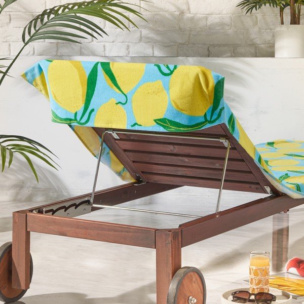 Памучна плажна кърпа 92x180 cm Lemons Lounger – Catherine Lansfield-image-2