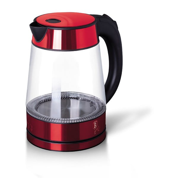 Червена електрическа кана 1,7 л Burgundy Metallic Line - BerlingerHaus-image-2