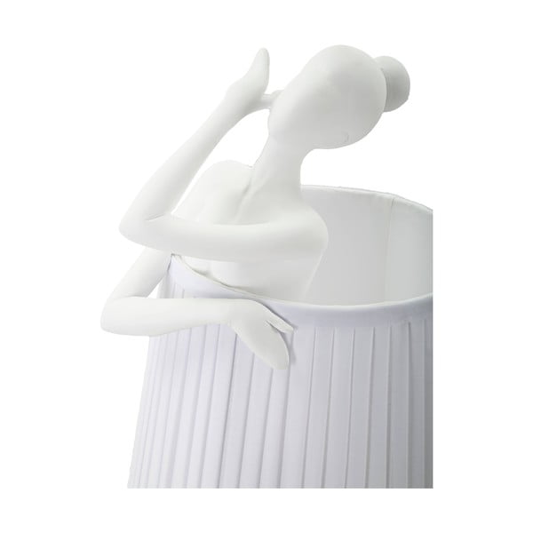 Бяла настолна лампа с текстилен абажур (височина 62,5 cm) Ballet – Mauro Ferretti-image-3