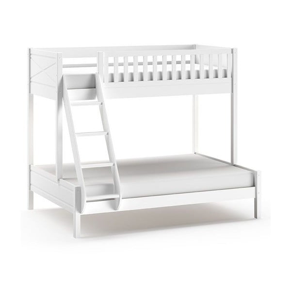 Бяло двуетажно легло за деца 140x200/90x200 cm Scott - Vipack-image-2