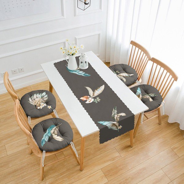 Комплект от 4 възглавници за сядане и покривало за маса - Mila Home-image-1