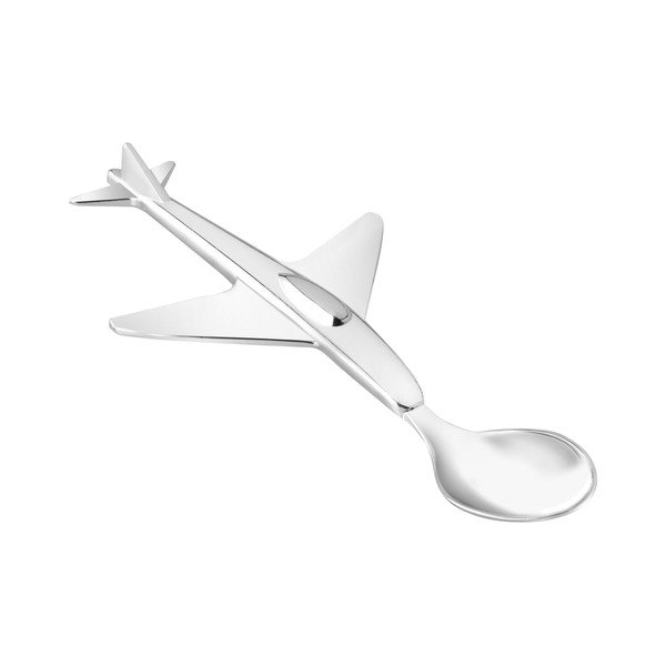 Детска лъжичка от неръждаема стомана в сребрист цвят Plane – Zilverstad