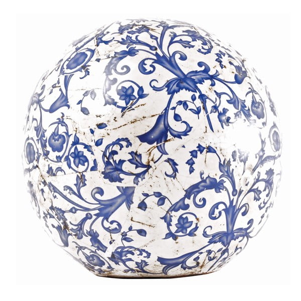 Декорация от синя и бяла керамика , ⌀ 18 см - Esschert Design