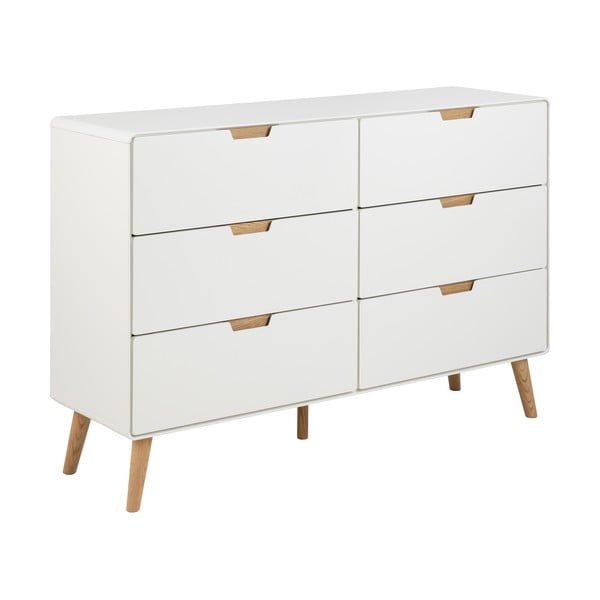 Бял скрин 135x90x40 cm Lowell – Actona-image-2