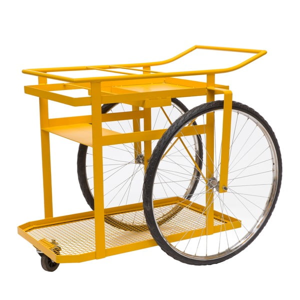 Žlutý multifunkční vozík Novita Cycle