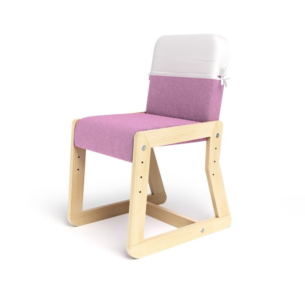 Růžová nastavitelná dětská židle Timoore  Simple UpME