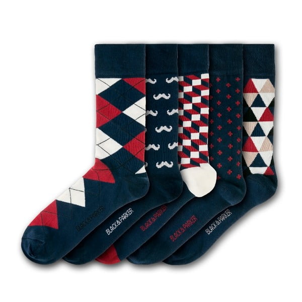 Комплект от 5 чифта чорапи Holbrook Garden, размери 37-43 - Black&Parker London