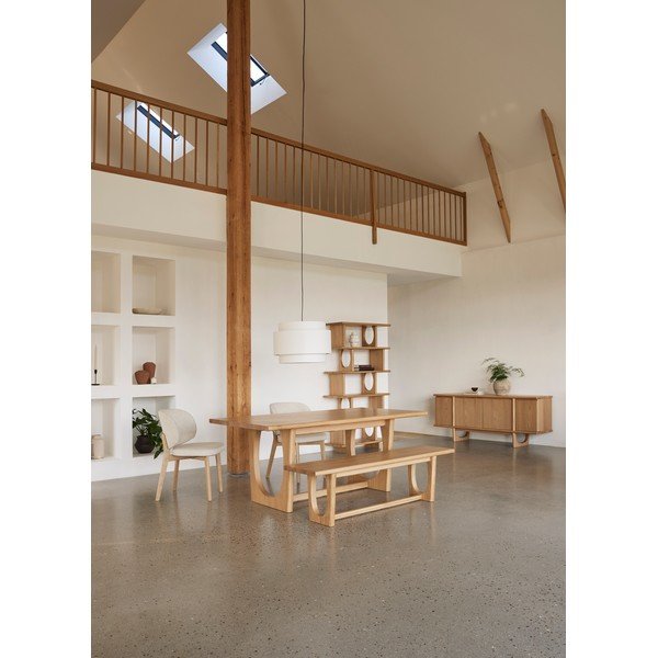 Сгъваема трапезна маса от декор от дъб  95x180 cm Flow – Unique Furniture-image-1