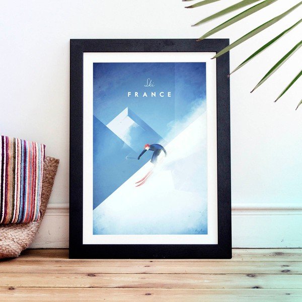 Плакат , A3 Ski France - Travelposter-image-1