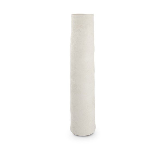Бяла керамична висока ваза (височина 50 cm) Cone – S|P Collection