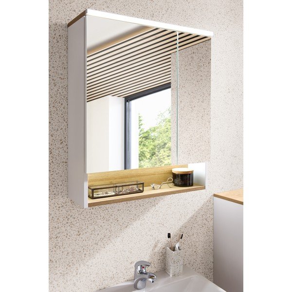 Бял шкаф за баня 72x60 cm Quickset 383 – Pelipal-image-1