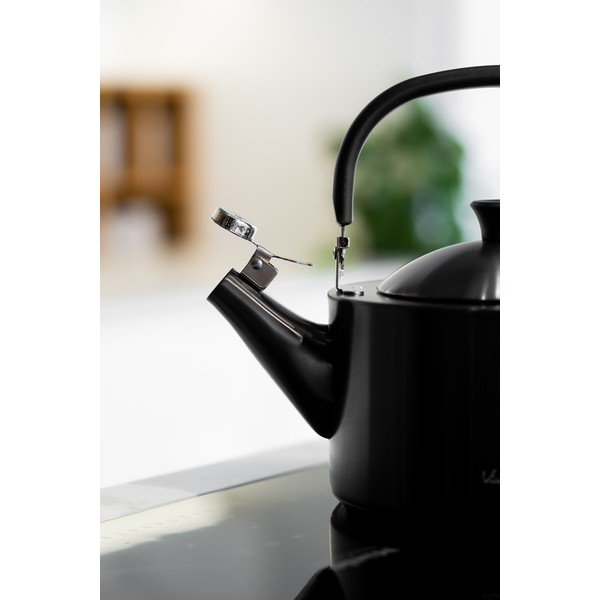 Черен чайник с бутало , 1,5 л Diamante - Vialli Design-image-3