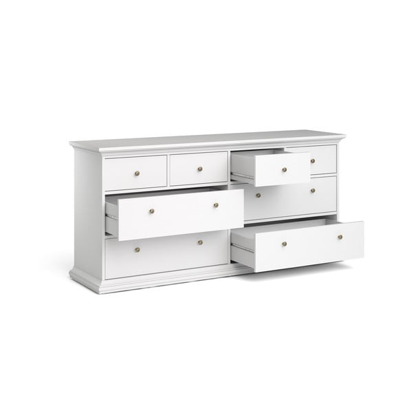 Бял нисък скрин 183x87 cm Paris – Tvilum-image-3