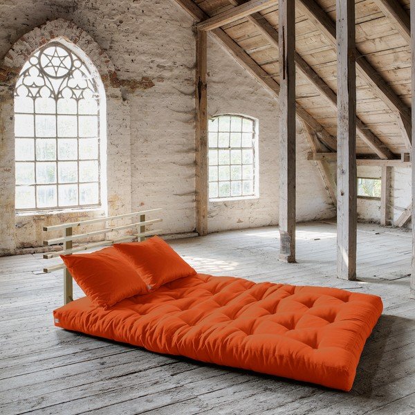 Rozkládací pohovka Karup Shin Sano Natur/Orange-image-1