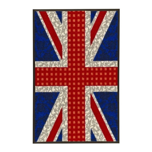 Високоустойчив килим Welcome Union Jack, 50 x 75 cm - Floorita