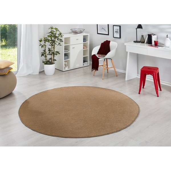 Кафяв кръгъл килим ø 133 cm Fancy – Hanse Home-image-1