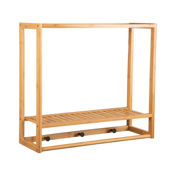 Бамбукова стенна закачалка с рафт в естествен цвят Sheer - Leitmotiv-image-2