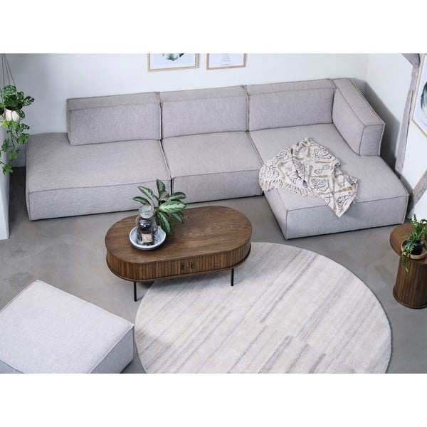 Масичка за кафе от дъб в естествен цвят 60x120 cm Nola - Unique Furniture-image-3